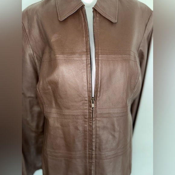 Forenza Leather Jacket- Dark Brown - Picture 3 of 4